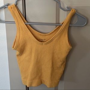 Sunshine Out From Under Urban Outfitters Ribbed Tank